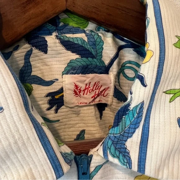 Vintage 1960s Holly Hill Floral Sleeveless Dress Jackie O Mad Men Era Pleats - Picture 8 of 14